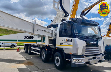 Премьера от Госкомвоенпрома на CTT Expo-2026: автобетононасос XCMG XS62 на шасси VOLAT