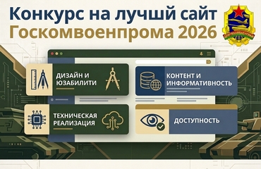 Конкурс на лучший интернет-сайт организаций, входящих в систему Государственного военно-промышленного комитета, в 2026 году