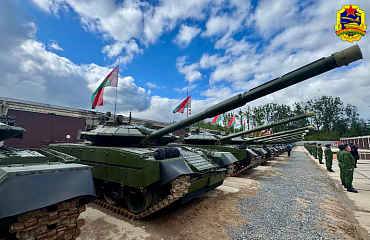 First Battalion of T-72BM2 Tanks Modernised by SAMI Transferred to Belarusian Troops